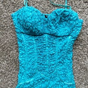 Turquoise Fitted Tank